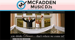 Desktop Screenshot of mcfaddenmusicdjs.com